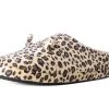 SL07 Tan Leopard Kitty Slipper Womens