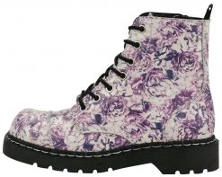 T2217 Rose Toile Combat Boots
