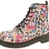 T2228 Floral Leopard Boots