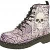 T2232 Womens Aztec Skull Boots *ALL ITEMS FINAL SALE/NON-RETURNABLE*