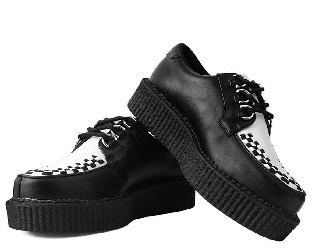 T2274 Womens Black & White Anarchic Creeper 3 T2274 Womens Black & White Anarchic Creeper
