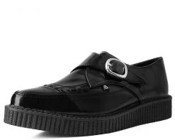 T.U.K. Footwear Outlet store 33 T2277 Hi Shine Pointed Buckle Anarchic Creeper