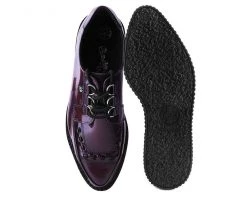 T2278 Womens Burgundy Rub Off Pointed Anarchic Creeper 7 T2278 Womens Burgundy Rub Off Pointed Anarchic Creeper