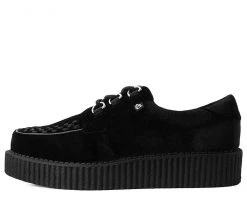 T2280 Womens Black Velvet Anarchic Creeper