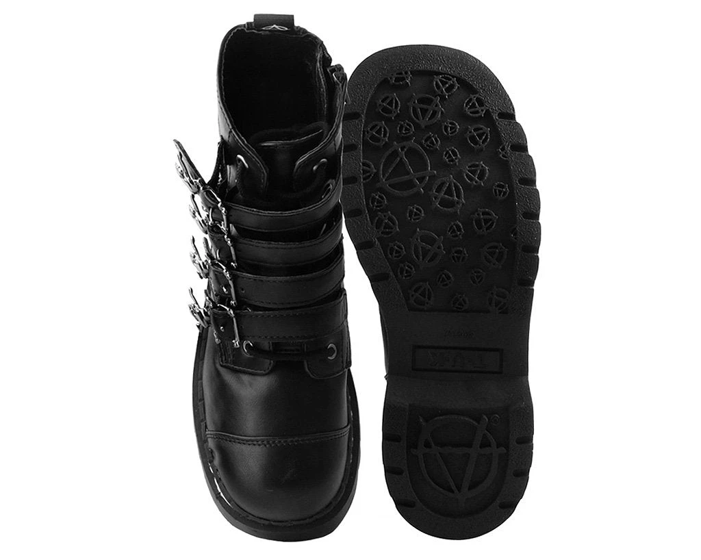 T2281 Black Skull Anarchic Boot 5 T2281 Black Skull Anarchic Boot