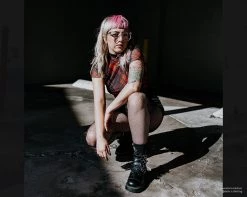 T2281 Black Skull Anarchic Boot 15 T2281 Black Skull Anarchic Boot