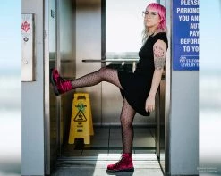 T2283 Burgundy Velvet Anarchic Boot