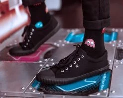 T2288 Anarchic Black Canvas Low Top Sneaker Anarchic Collection