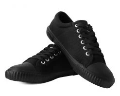 T2288 Anarchic Black Canvas Low Top Sneaker Anarchic Collection
