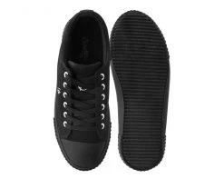 T2288 Anarchic Black Canvas Low Top Sneaker Anarchic Collection