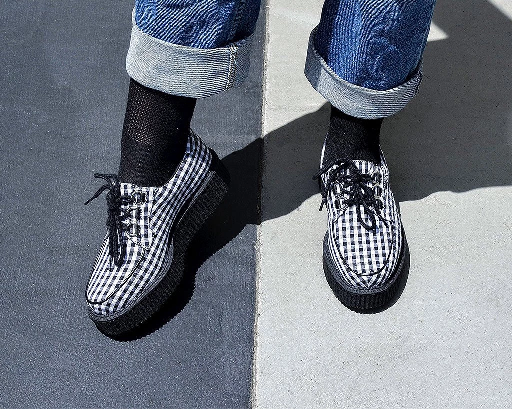 T2290 Black & White Gingham Anarchic 3-Ring Creeper 2 T2290 Black & White Gingham Anarchic 3-Ring Creeper