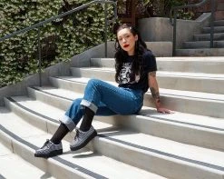 T2290 Black & White Gingham Anarchic 3-Ring Creeper 12 T2290 Black & White Gingham Anarchic 3-Ring Creeper