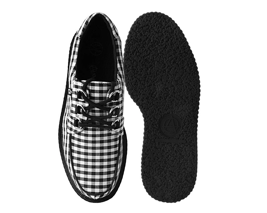 T2290 Black & White Gingham Anarchic 3-Ring Creeper 4 T2290 Black & White Gingham Anarchic 3-Ring Creeper