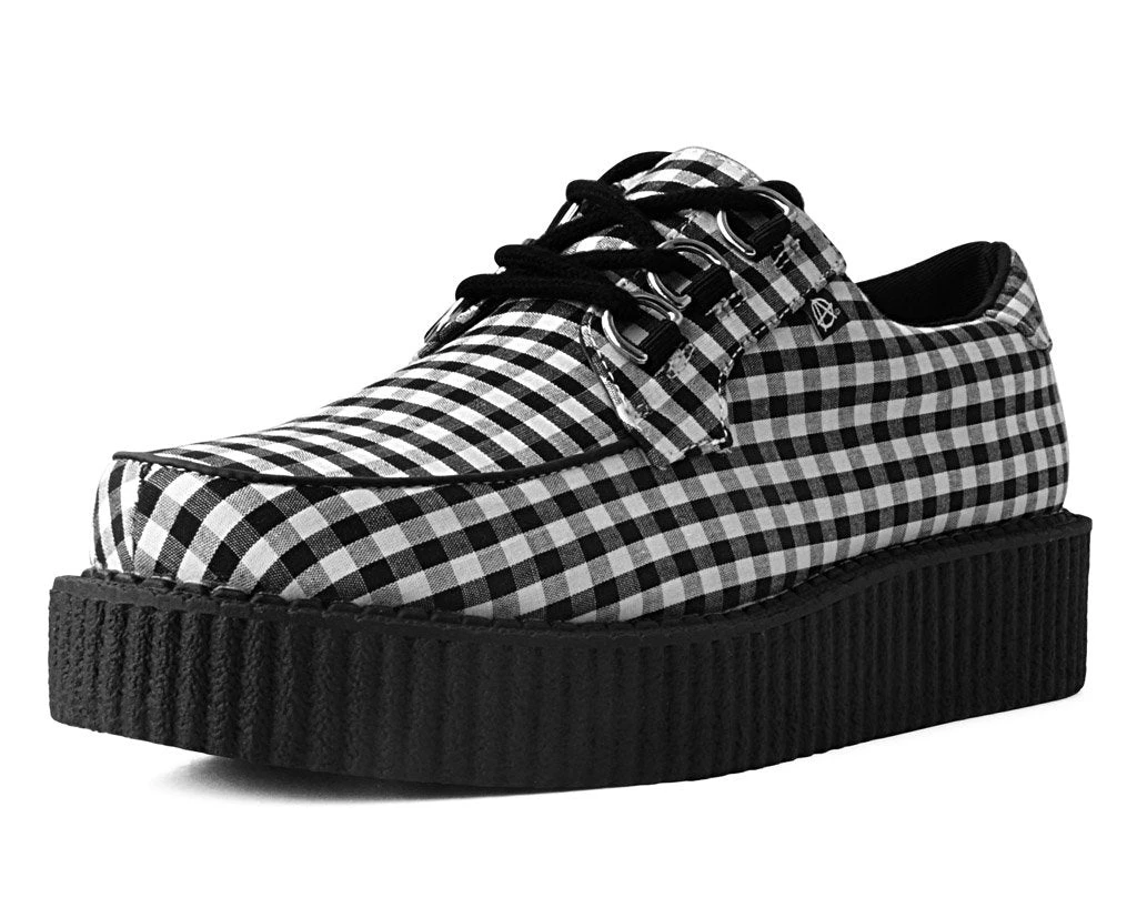 T2290 Black & White Gingham Anarchic 3-Ring Creeper 1 T2290 Black & White Gingham Anarchic 3-Ring Creeper