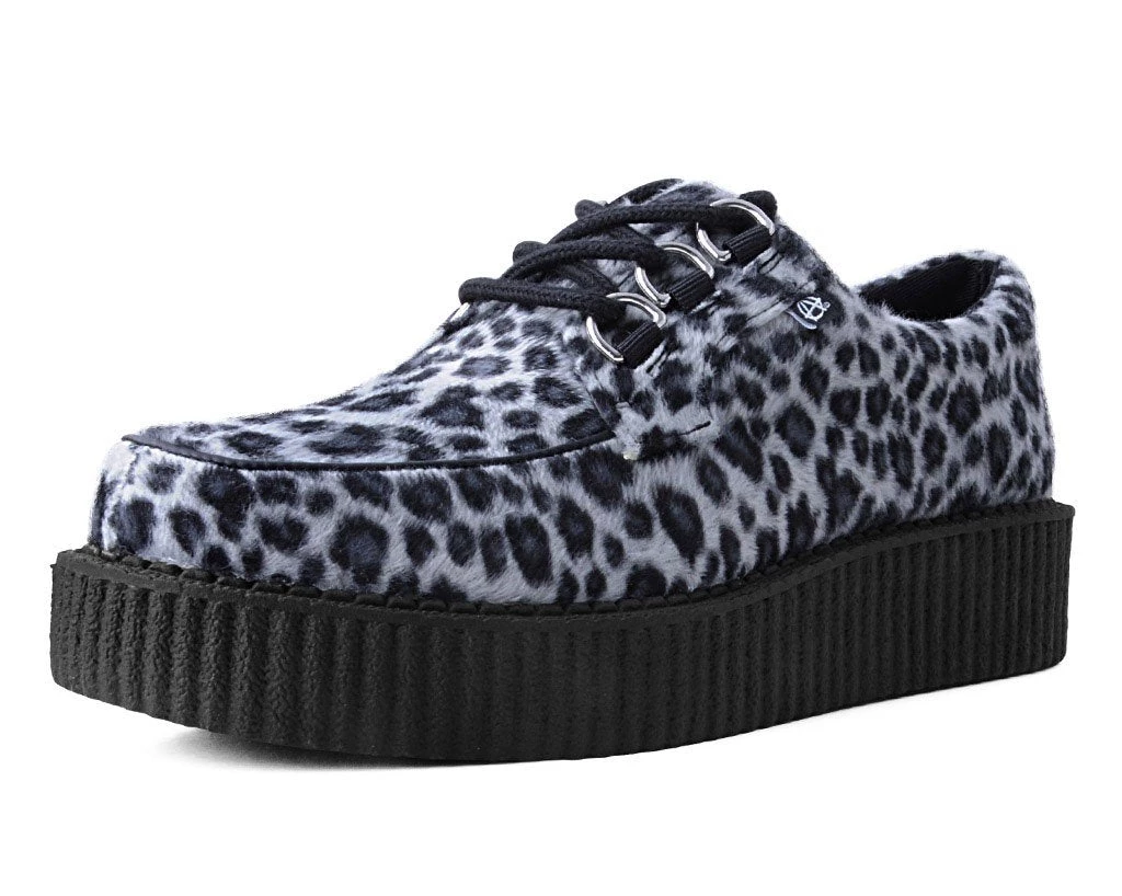 T2291 Grey Leopard Anarchic 3-Ring Creeper Womens 1 T2291 Grey Leopard Anarchic 3-Ring Creeper Womens