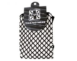 TSK1016 Vegan Black Fishnet Crew Sock