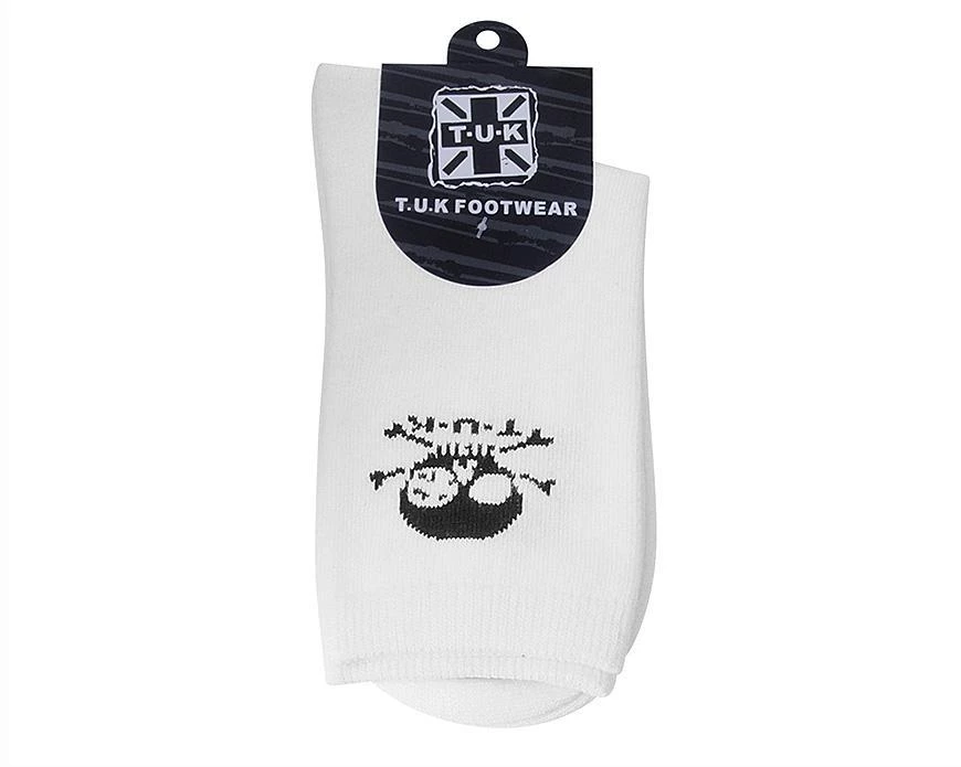 TSK1032 White T.U.K. Skull Logo Women’s Sock 5 TSK1032 White T.U.K. Skull Logo Women’s Sock