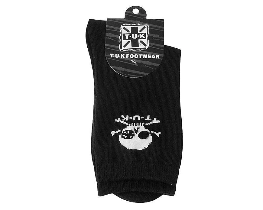 TSK1035 Black T.U.K. Skull Logo Men’s Sock Vegan 5 TSK1035 Black T.U.K. Skull Logo Men’s Sock Vegan