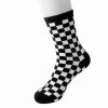TSK1045 Mens Black & White Checker T.U.K. Women’s Sock