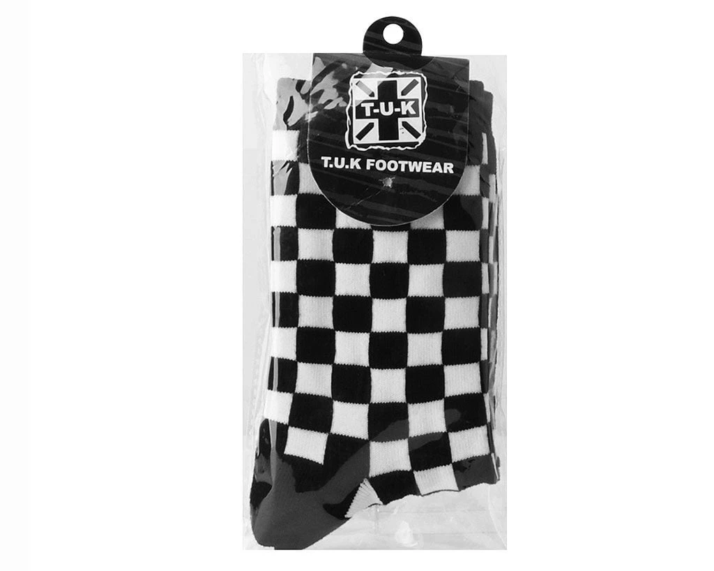 TSK1046 Black & White Checker T.U.K. Men’s Sock Mens 3 TSK1046 Black & White Checker T.U.K. Men’s Sock Mens
