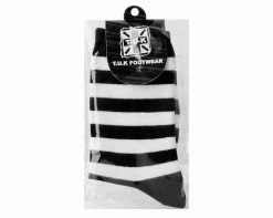 TSK1048 Vegan Black & White Stripe T.U.K. Men’s Sock