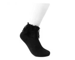 TSK1066 Women's Black Lolita Sock Vegan