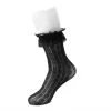 TSK1069 Black Lace Crew Sock