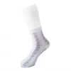 TSK1078 White Stripe Floral Sheer Sock Vegan