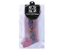 TSK1079 Blush Stripe Floral Sheer Sock Vegan