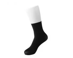 TSK1081 Vegan Black Spandex Crew Sock