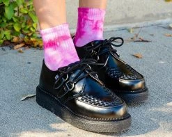 TSK1100 Tie-Dye Women's Red Ankle Sock Vegan