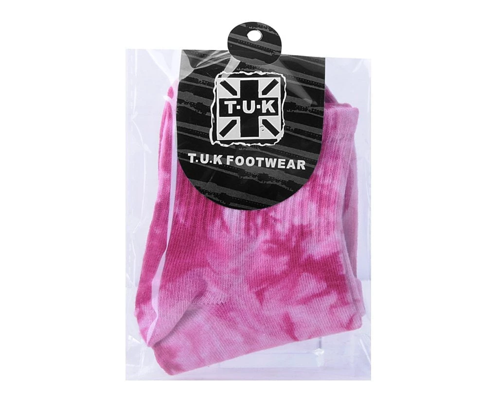 TSK1100 Tie-Dye Women's Red Ankle Sock Vegan 3 TSK1100 Tie-Dye Women's Red Ankle Sock Vegan