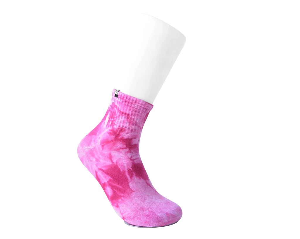 TSK1100 Tie-Dye Women's Red Ankle Sock Vegan 4 TSK1100 Tie-Dye Women's Red Ankle Sock Vegan