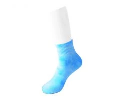 TSK1101 Tie-Dye Women's Light Blue Ankle Sock Vegan