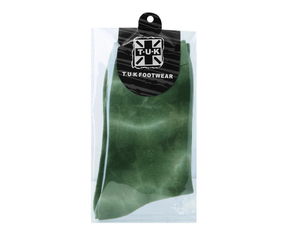 TSK1107 Tie-Dye Avocado Women's Crew Sock Vegan 3 TSK1107 Tie-Dye Avocado Women's Crew Sock Vegan