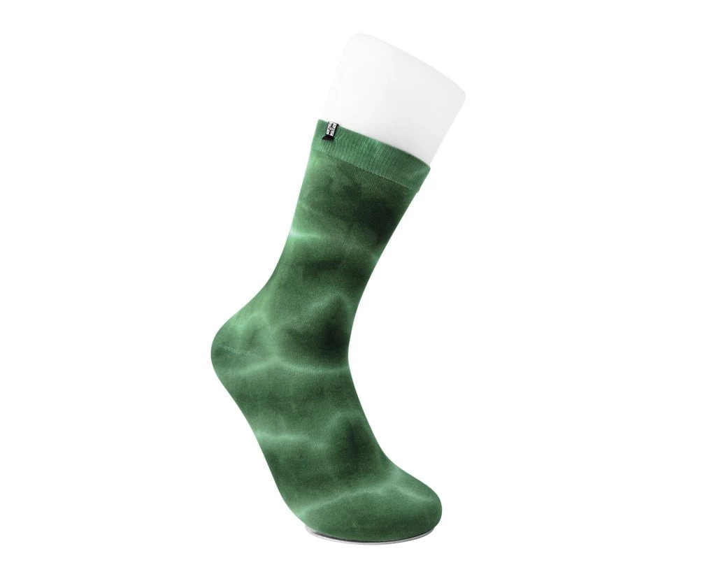 TSK1107 Tie-Dye Avocado Women's Crew Sock Vegan 4 TSK1107 Tie-Dye Avocado Women's Crew Sock Vegan