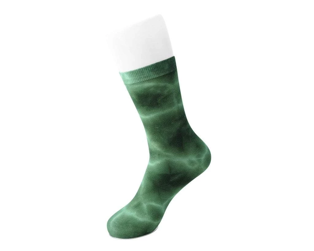 TSK1107 Tie-Dye Avocado Women's Crew Sock Vegan 1 TSK1107 Tie-Dye Avocado Women's Crew Sock Vegan
