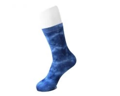 TSK1110 Vegan Tie-Dye Blue Women's Crew Sock