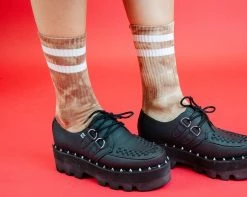 TSK1118 Tie-Dye Chocolate Tube Sock