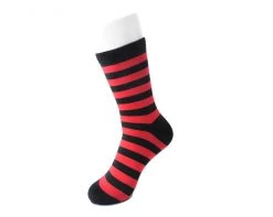 TSK1120 Womens Red & Black Stripe T.U.K Women's Sock