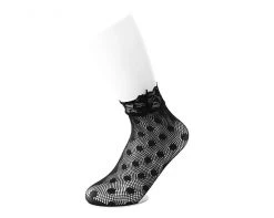 TSK1123 Black Assorted Fishnet 5-Pk Sock Womens