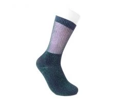 TSK1131 Green Ribbed Glitter Sock Womens