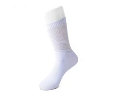 TSK1132 Silver Ribbed Glitter Sock