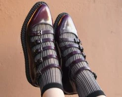 TSK1133 5-pk Ribbed Pastel Sock Womens