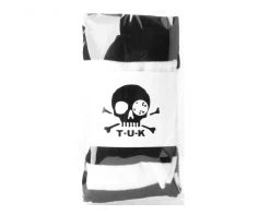 TSK1143 Black & White Striped Thigh High Sock