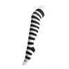 TSK1143 Black & White Striped Thigh High Sock