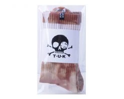 TSK1118 Tie-Dye Chocolate Tube Sock
