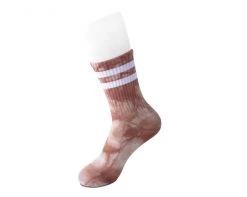TSK1118 Tie-Dye Chocolate Tube Sock