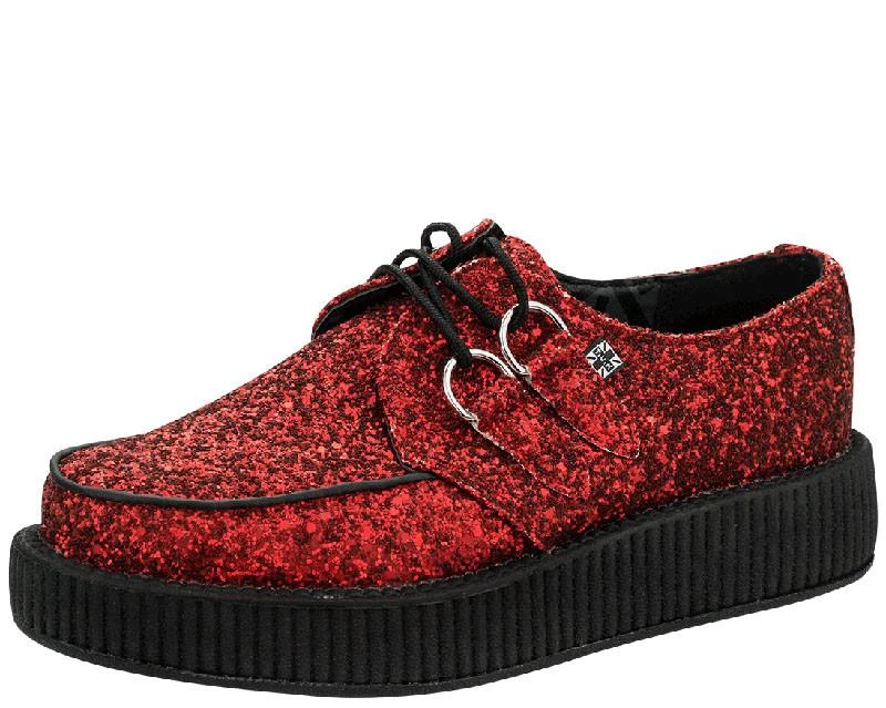 V8877 Ruby Red Glitter Creepers CLEARANCE 1 V8877 Ruby Red Glitter Creepers CLEARANCE