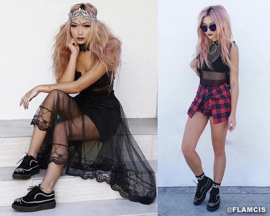 V8981 CLEARANCE Studded Wingtip Creepers 5 V8981 CLEARANCE Studded Wingtip Creepers